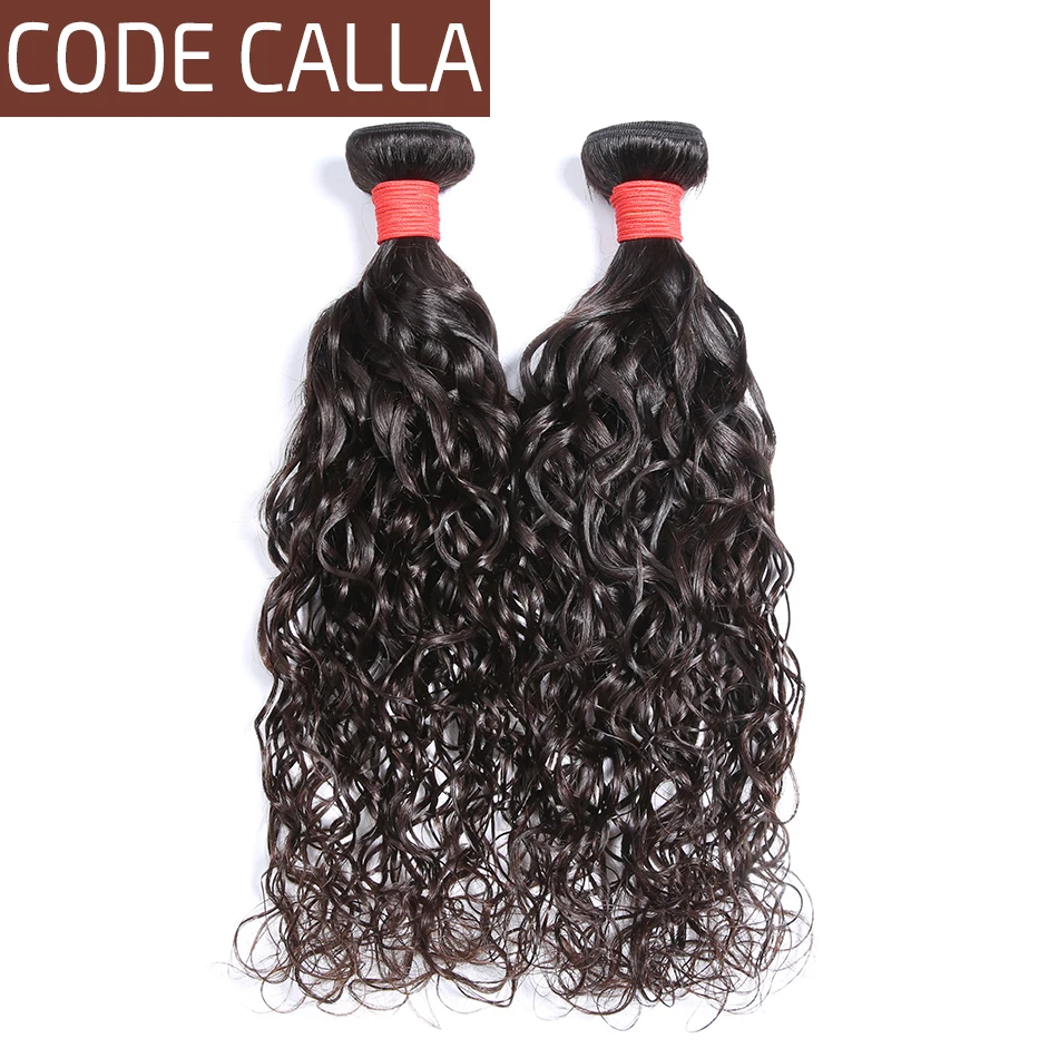 

Code Calla Peruvian Water Wave Pre-colored Raw Virgin Human Hair Bundles 100% Unprocessed Human Hair Weave Extensions For Woman