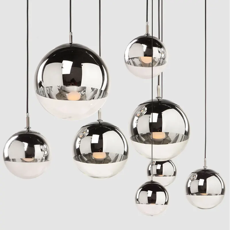 

Plated ball pendant light glass ball lamp living room lamps bar lamp stair lamp icepoint