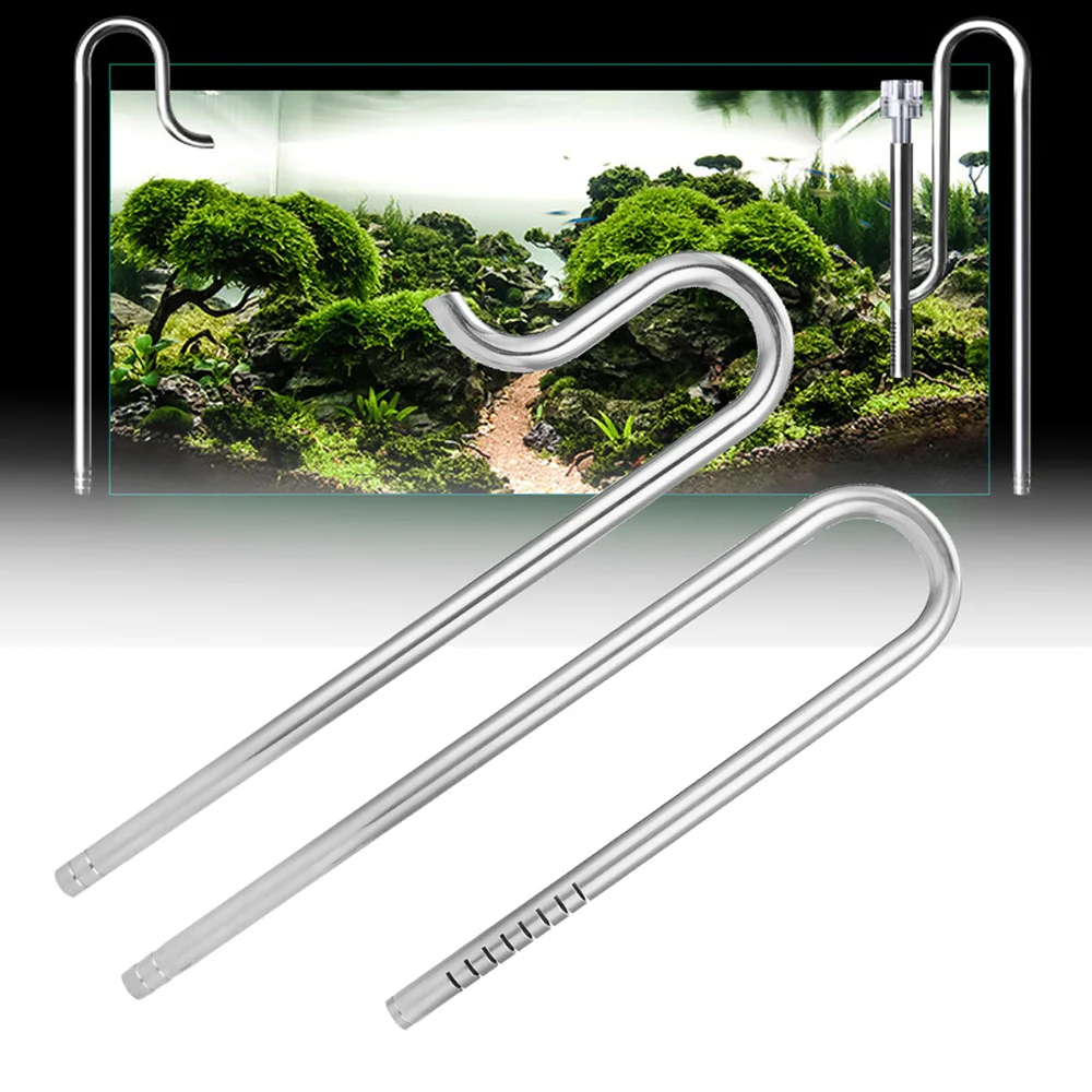 

New 12/16mm Aquarium Fish Tank Filter Stainless Steel Tube Lily Pipe Inflow Outflow Fish Tank Aquatic Water Tank Filter Clip