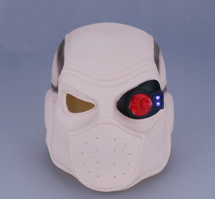 

2016 Movie Suicide Squad Deadshot Cosplay Masks Floyd Lawton, Jr Luminous Full Head PVC Helmets Props Halloween Party