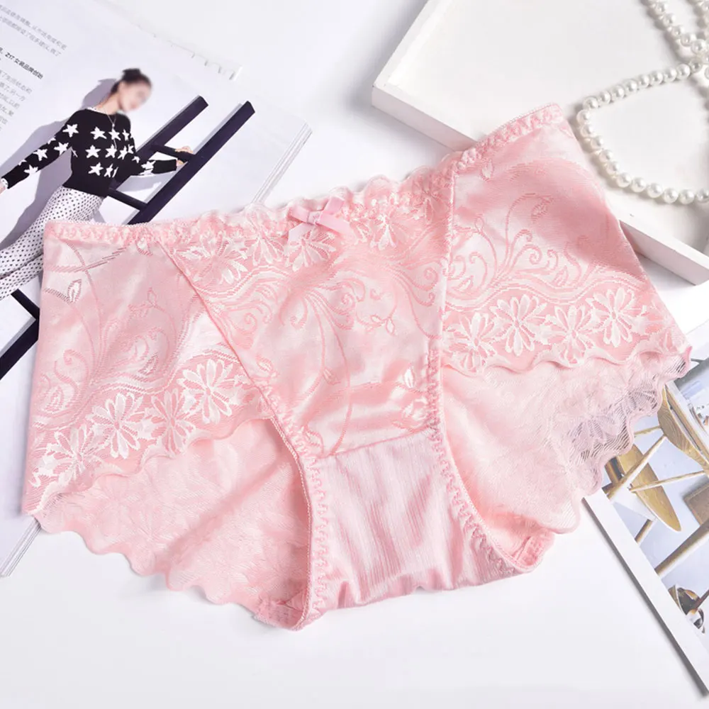 

Women Briefs Breathable Panties Ladies Women'S Panties Seamless Lace Lingerie Women'S Underpant Soft Nylon Girls Sleep