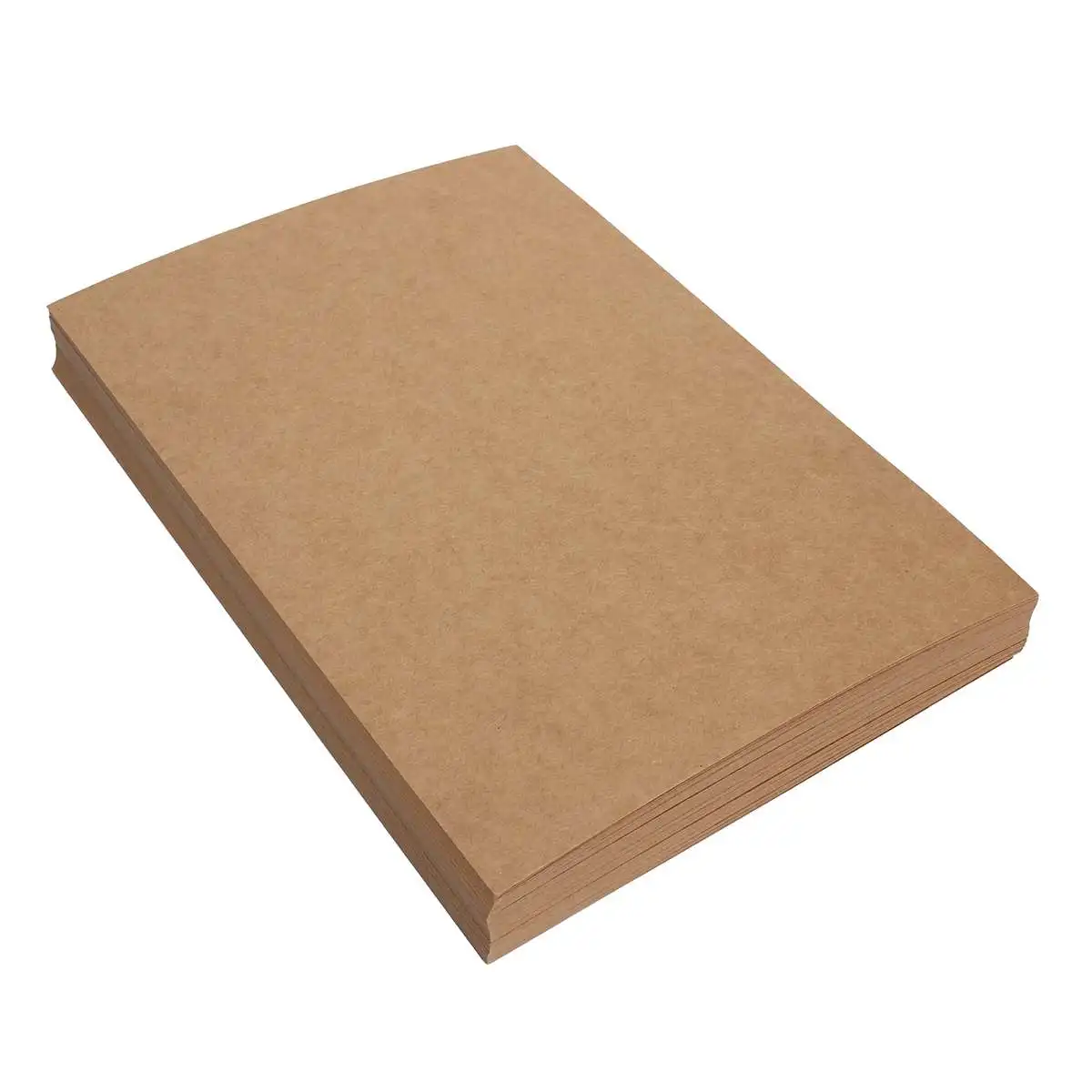 

100 Sheet Pack A4 Brown Kraft Paper Set Handmade Card Natural Paper Blank Recycled DIY Crafts Paperboard Cardboard Set