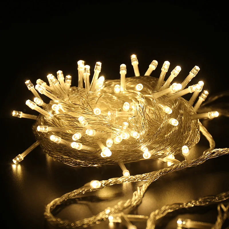 Luzes de Natal à Prova Guirlandas de Fadas para a Festa de Casamento do Ano Novo ao ar Decoração à Prova String Água 2m Bateria Livre Dwaterproof Led Luz d2 8 Luzes e Iluminação