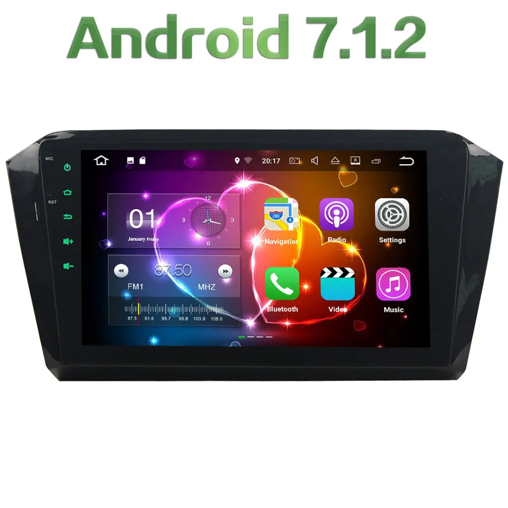 Android 7 1 2 Quad Core 2GB RAM 16GB ROM FM USB SD Bluetoot MP4 Car