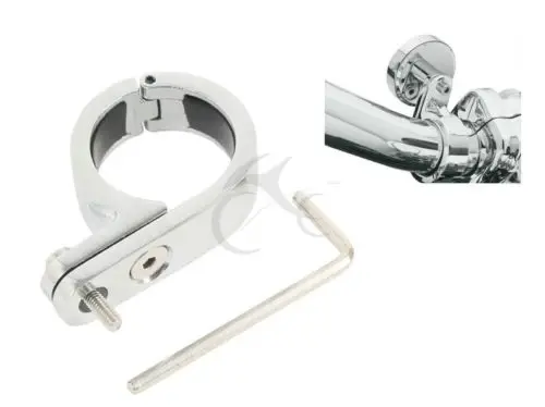 

Universal Motorcycle Chrome Handlebar Mounts Clamp Clock Kit 25" 32mm 1 1/4" For Harley Honda Yamaha Suzuki Kawasaki