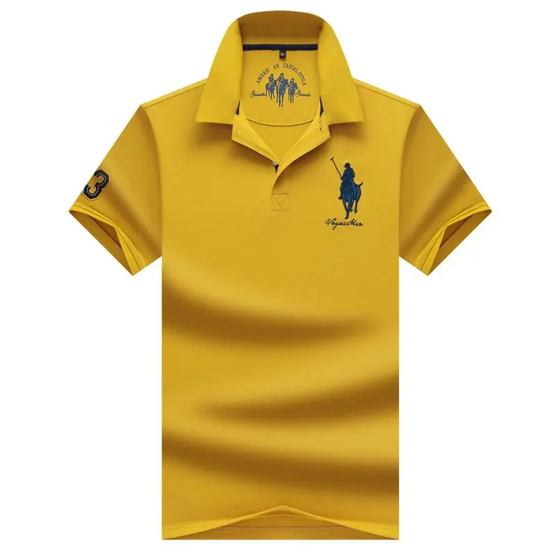 

2019 Summer New Arrival Polo Shirt Men Short Sleeve Shirts Brand Clothing Pure Cotton Casual Shirt Embroidery Plus Size 3XL 9922