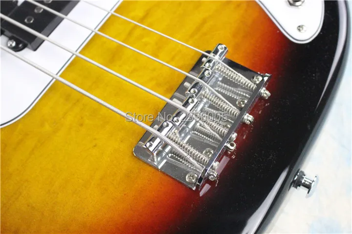 Fantasy Guitar Club F bass guitar стеганый кленовый топ. Винтажный пригород басов гриф