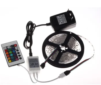 

Non-waterproof RGB Led Strip Light 5M 300Leds 3528 DC12V Flexible Lighting String Ribbon Tape Lamp Home Decoration Lamp