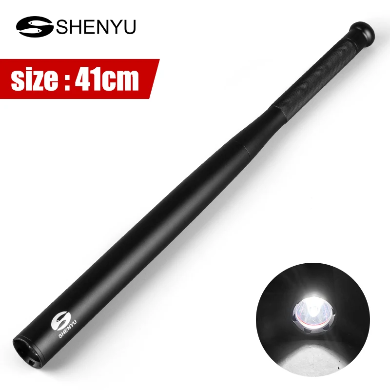 

3-Mode Adjustable Flashlight CREE T6 2000lumens torch light long lantern use 18650/AAA for self defense telescopic steel baton