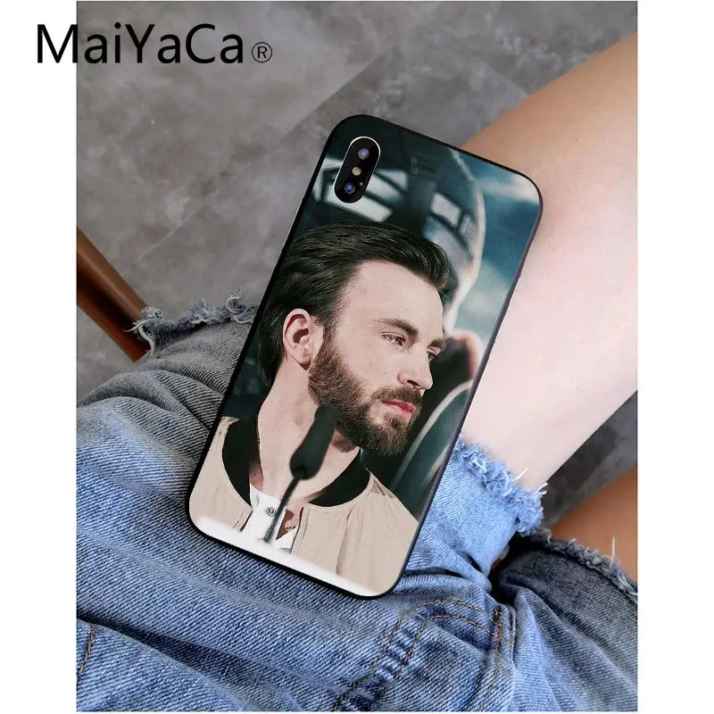 MaiYaCa Chris Evans черный ТПУ Мягкий силиконовый чехол для телефона чехол для Apple iPhone 8 7 6 6S Plus X XS MAX 5 5S SE XR чехол - Цвет: A9