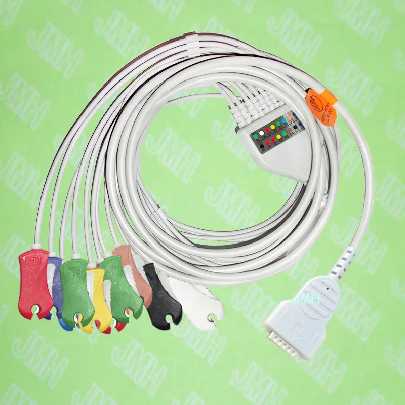 Совместимость с 15-контактным устройством GE/Hellige MicroSmart/ MAC500/1200 ЭКГ цельный кабель и