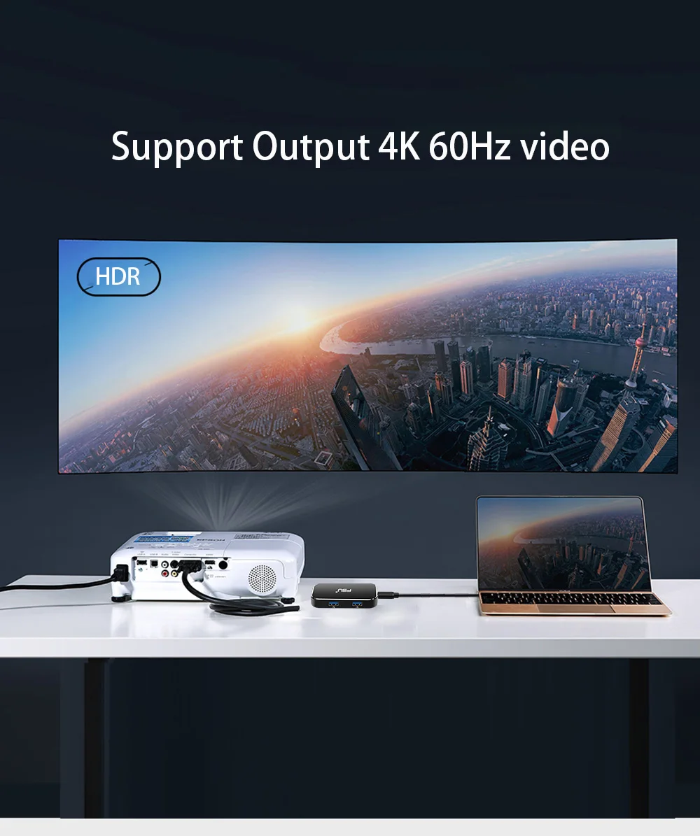 Thunderbolt 3 type-c концентратор адаптер 4 к 1080 P USB c к HDMI TYPE-C к USB разъему с быстрой зарядкой для Macbook matebook ноутбуки