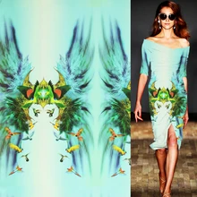 Позиционирование 95 см Длина чистый шелк крепдешин шелк ткань Птица Дизайн, SCDC981