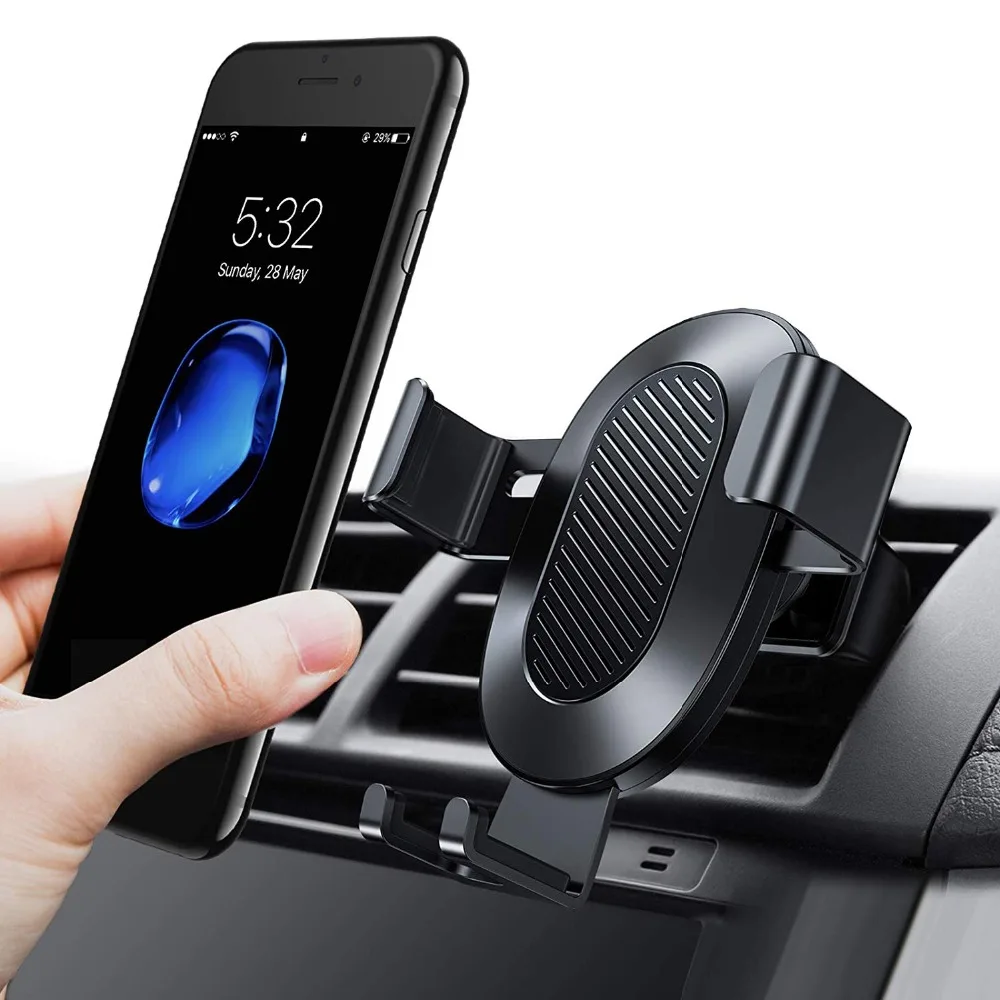 

Cell Phone Holder for Car, Auto-Clamping Air Vent Car Mount Holder Cradle Compatible for iPhone Xs/Xs Max/XR / X / 8/8 Plus / 7
