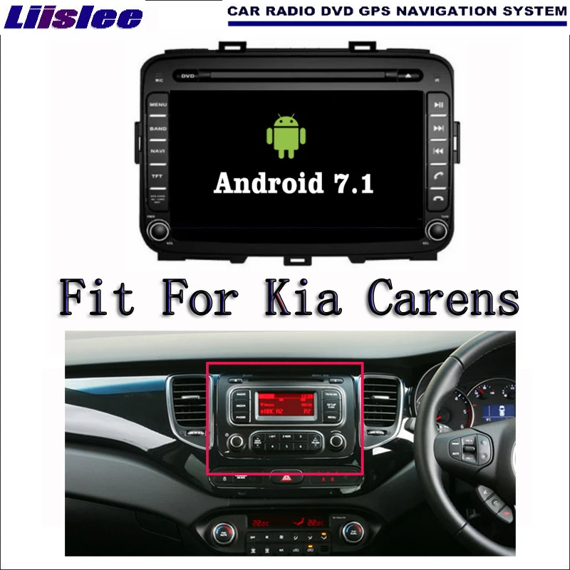 Perfect Liislee Android 7.1 2G RAM For Kia Carens 2013~2016 NEW Car Radio Audio Video Multimedia DVD Player WIFI DVR GPS Navi Navigation 0