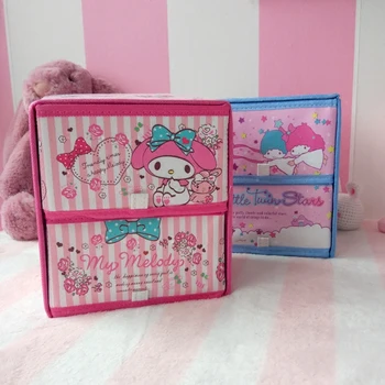 

IVYYE 1PCS Melody Twin Star Fashion Anime Cosmetic Bags Home Makeup Bag Beauty Case Storage Box Wash Toiletry Girls New