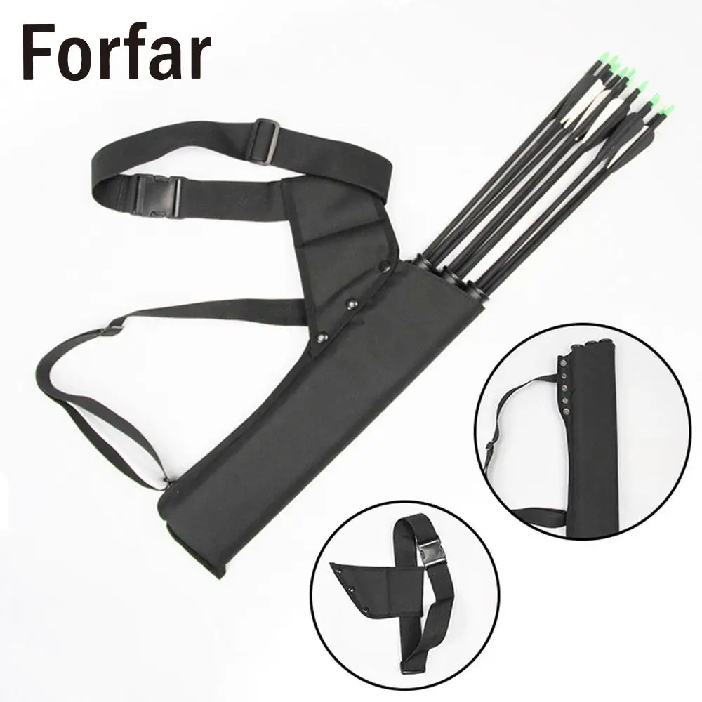 Black Arrows Holder Bag Arrow Sac Archery Field Shooting Training The