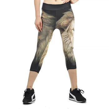 

Leggings Runnings Lion Slim Women's Animal Fur Stretchy Legging Pants Sexy Women Leg Tattoo Trousers Funky Capris Hot