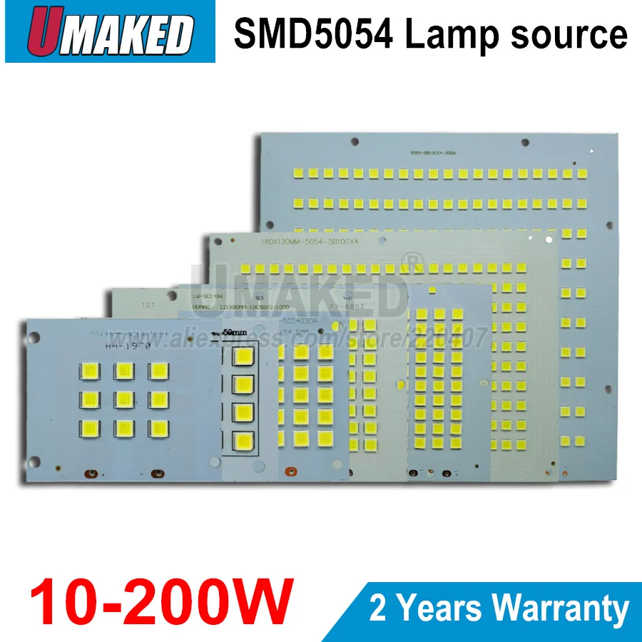 Полностью мощный светодиодный прожектор PCB 10 Вт 20 Вт 30 Вт 50 Вт 100 Вт 150 Вт 200 Вт SMD5054 светодиодный щит, алюминиевая пластина для Светодиодный прожектор