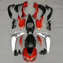 Мотоцикл полный набор корпусов для обшивки для Kawasaki Z1000 Z 1000, 14, 15, 16, 17,- Обтекатели для кузова Aftermarket серебристо-оранжевый