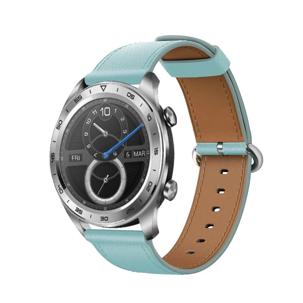 Для Huawei watch GT ремешок из натуральной кожи Honor magic band браслет для xiaomi huami amazfit Pace 2/gear S3