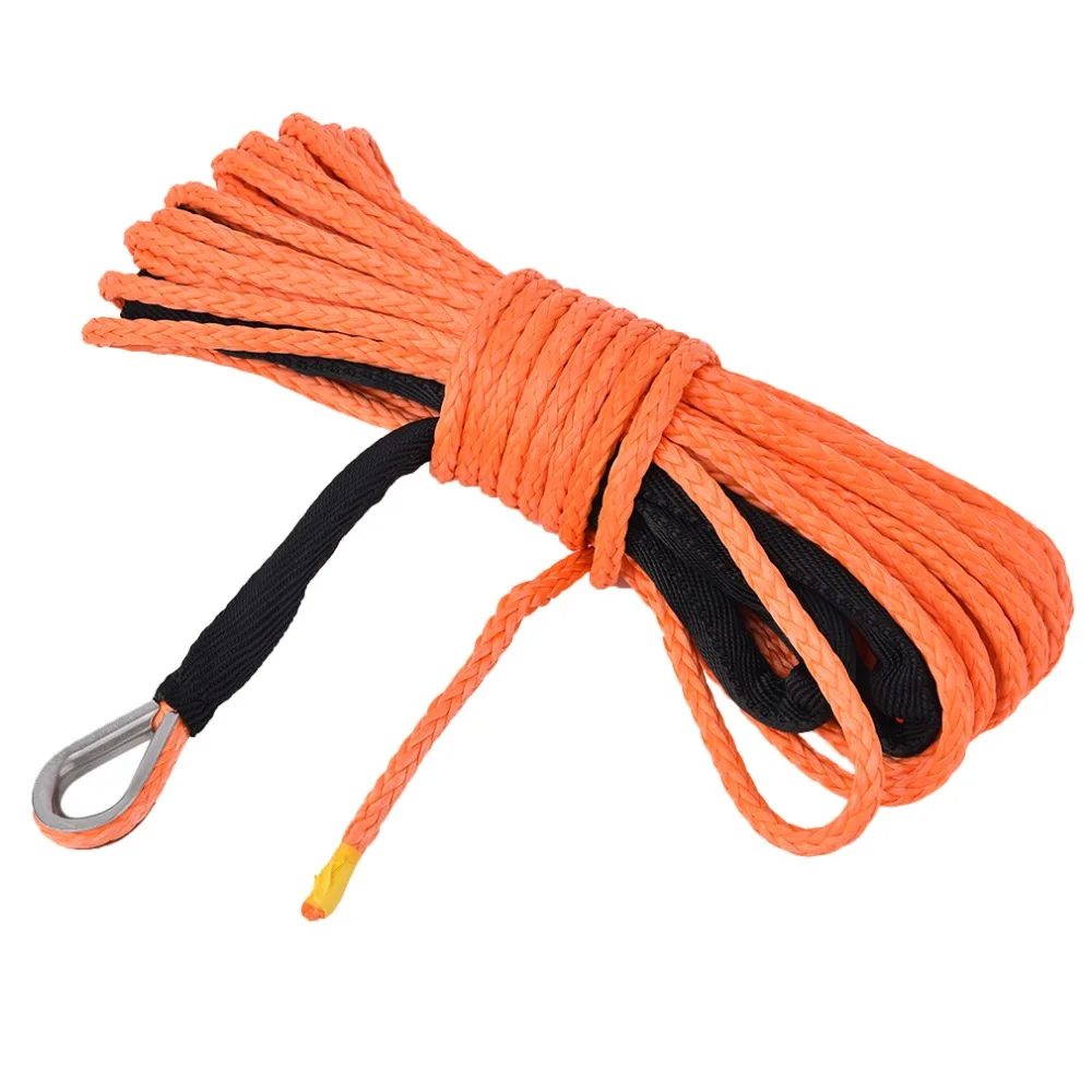 

12 Strand Braid Winch Line Synthetic Pulling Hauling Rope Line High strength Lightweight Climbing Outdoor Rope