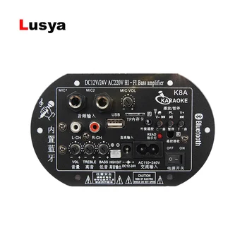 

Amplifier Board speaker Bluetooth Subwoofer Dual Microphone 20-150W For 5-10 Inch Speaker 220V 12V 24V T0122