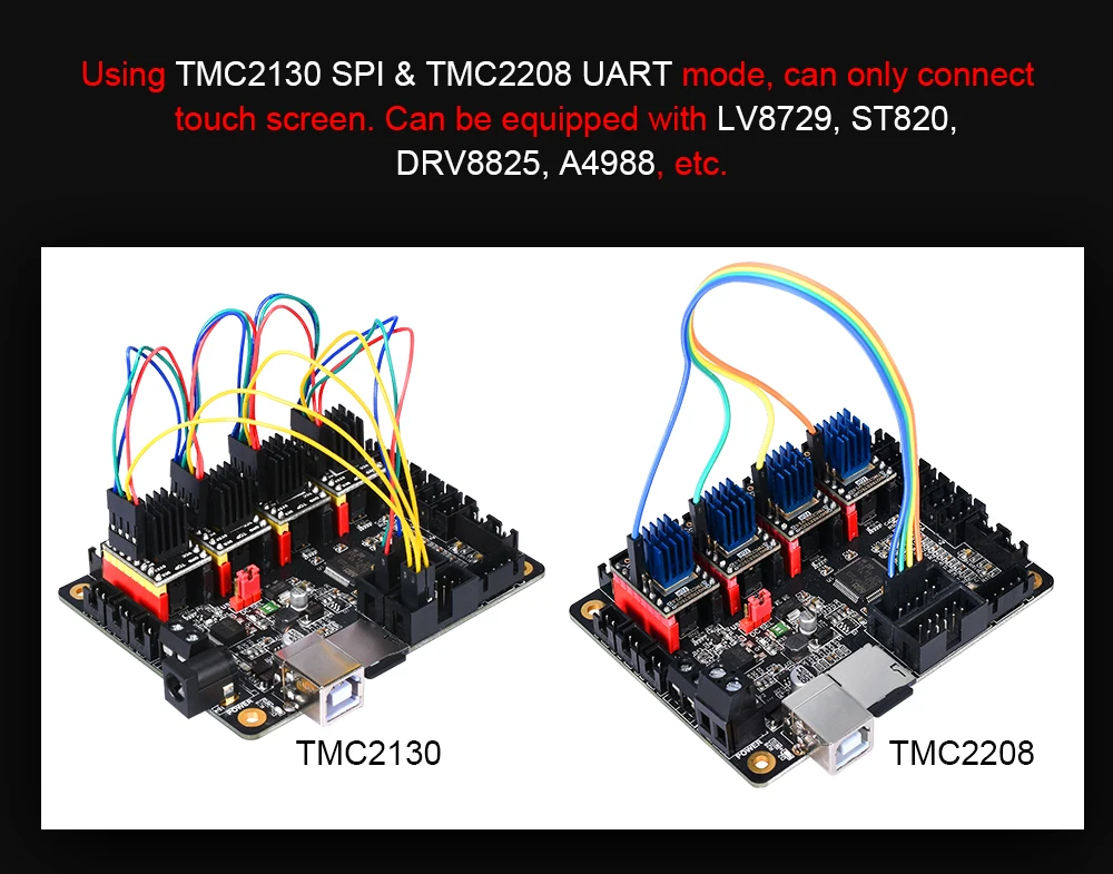 BIGTREETECH SKR мини V1.1 32 бит плата управления ARM cpu 32 бит части 3d принтера TMC2130 SPI TMC2208 A4988 Драйвер Reprap MKS GEN L