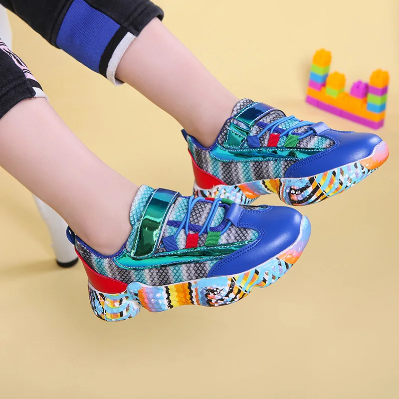 

ULKNN Boys Sneakers Girls Sport Trainers Running Footwear School Fashion Girls Sneakers For Kids Shoes Children Casual Shoes