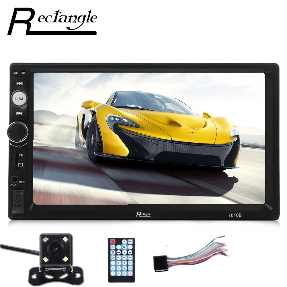 2017 New Rectangle 7 Inch Car MP5 Player 2 Din HD Screen Video Bluetooth USB FM
