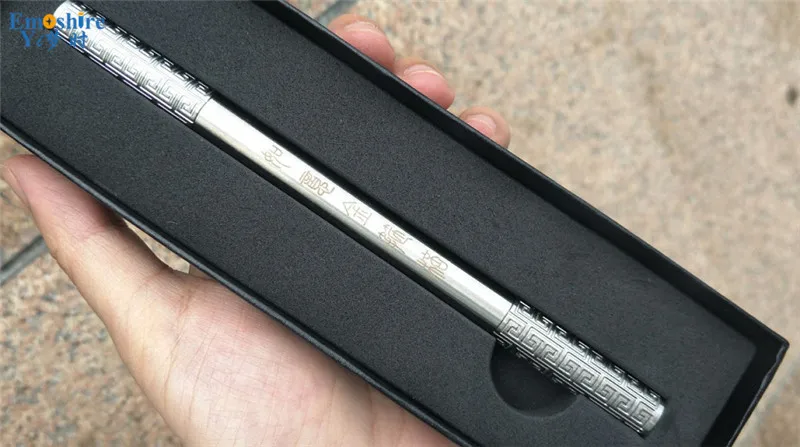 Emoshire Ballpoint Pen Gold Hoop Stick Pen Handmade Stainless Steel Gel Ink Pen High-grade Gift Metal Signature Pen Original Design (1)