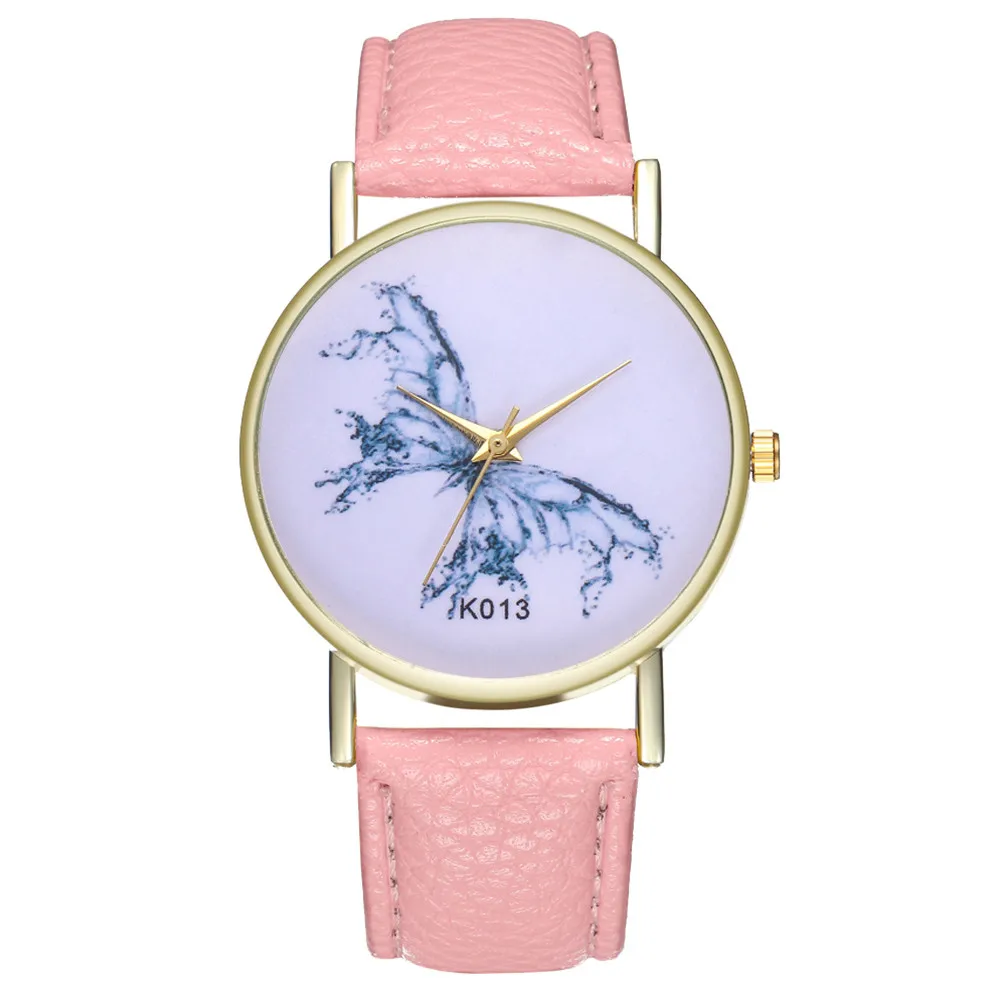 Susenstone Splendid дамы темперамент дикий бренд часы модные повседневное из искусственной кожи бабочка Циферблат наручные Wacth женщина