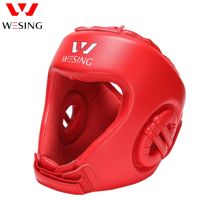 Усиленный защитный шлем Wesing micro fiber sanda для борьбы саньда боксерский 1001A1|boxing helmet|head