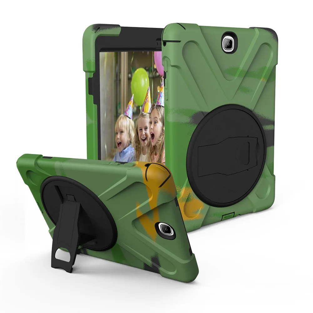 Kickstand Stand Case for Samsung Galaxy Tab A 9.7 Tablet Full body Shock Proof Hybrid Heavy Duty