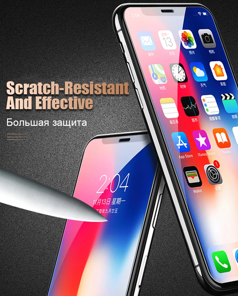 9H Protective Glass For iPhone 6 7 5 S SE 6s 8 Screen Protector iPhone 7 Xs Max Xr Tempered Glass On iPhone X 6 S 7 8 Plus Glass