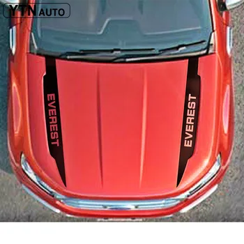 

customize car accessories modified decals 2 Pcs hood scoop stripe graphic vinyls protect scratach stickers for ford everest SUV
