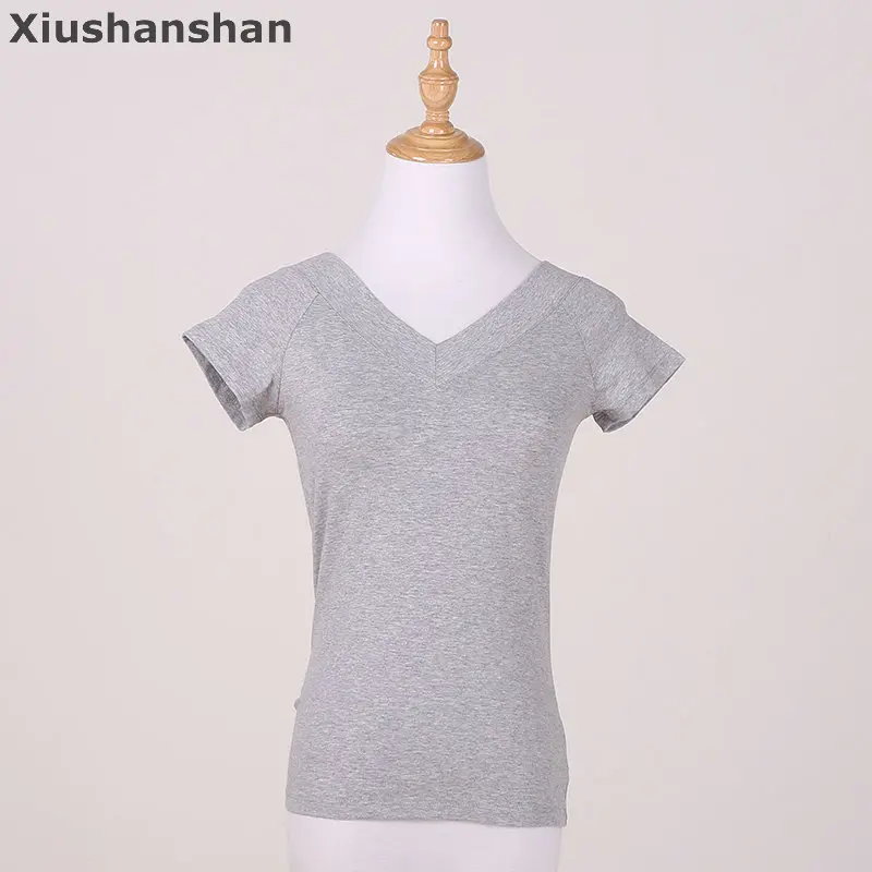 Xiushanshan оптовая продажа 1 шт./мешок Глубокий V майка для женщин 8 цветов насыщенный S