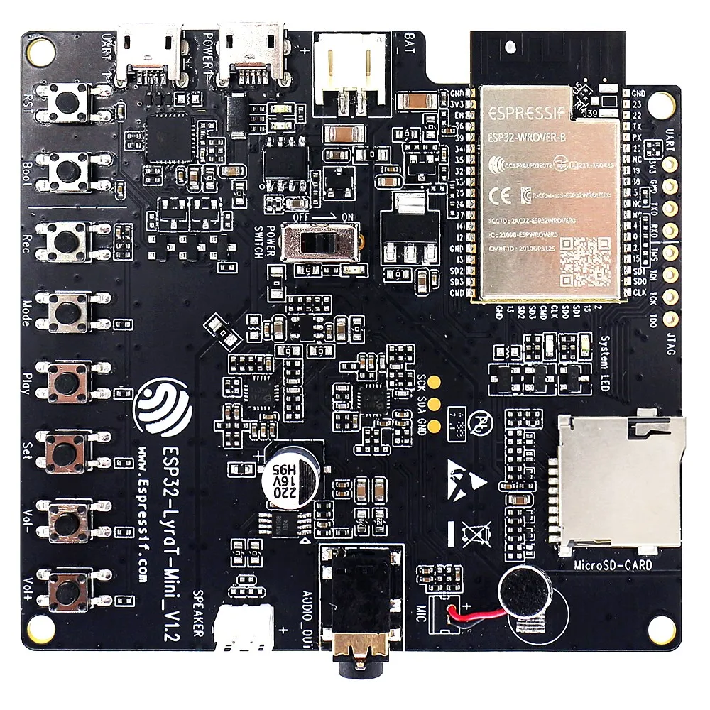 

ESP32-LyraT-Mini Single microphone interrupt wake-up function