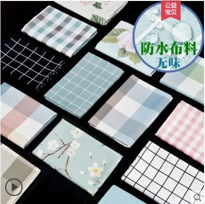 

Tablecloth fabric cotton linen tablecloth waterproof and oil-free disposable rectangular coffee table table mat home -2