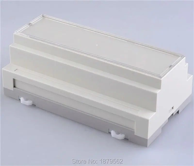 

[Two Style] 158*87*60mm Din rail plastic equipment enclosure electrical plastic box DIY small PLC waterproof project box