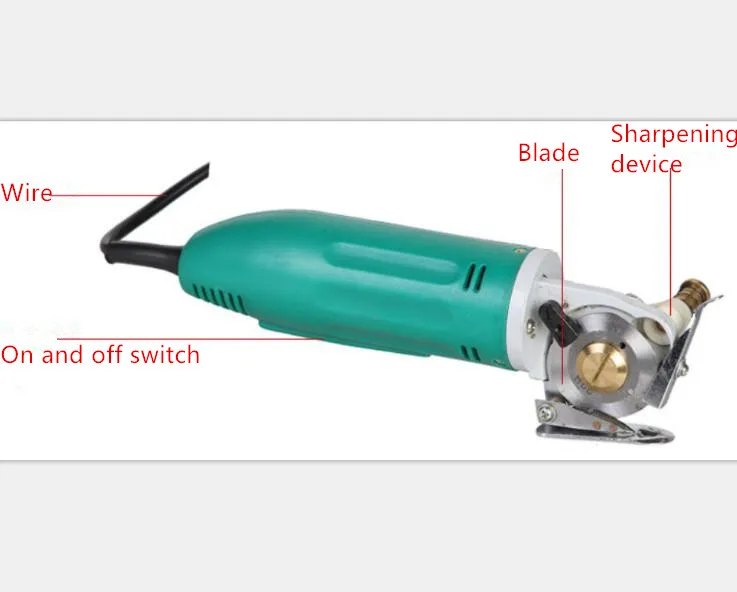 110 В/220 В 150 Вт 70 мм лезвие Электрический Ткань Резак Ткань круглый нож для резки мощность