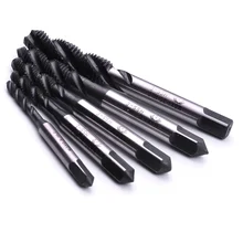 1 шт. черный 1300HV HSS Спиральная Флейта машина винт кран дрель нитрирование покрытием M3 M4 M5 M6 M8