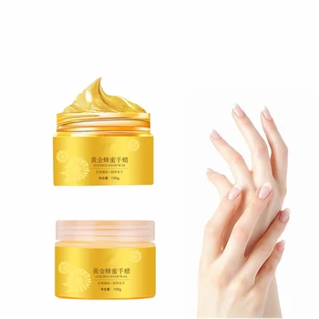 

24K Gold Collagen Nourish Hand Cream Moisture Nourishing Anti Chapping Whitening Hand Lotion Smooth Moisturizing Hand Mask 100g