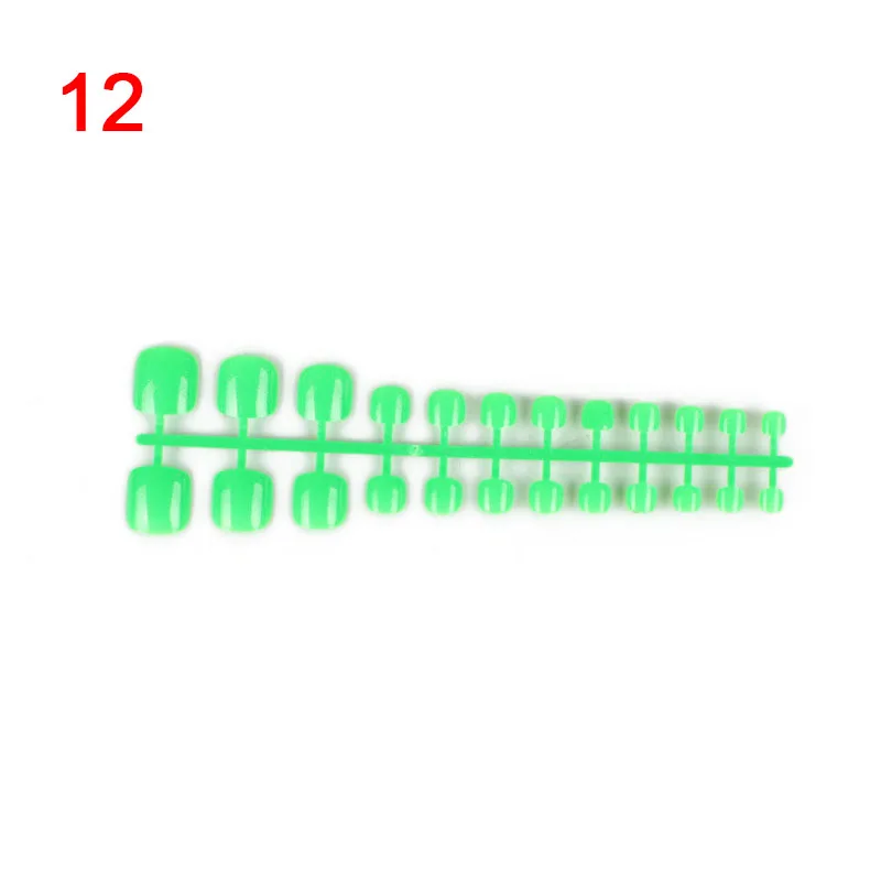

Hot sale 3 Set DIY Solid Colors Toe Nails Acrylic False Toes Art Fake Toenails Tips