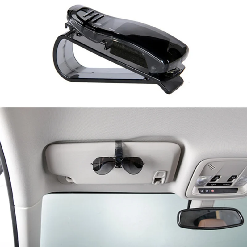 

Car Styling Car Sun Visor glasses Holder Card Ticket Clip for Land Rover LR4 LR3 LR2 Range Rover Evoque Defender Discovery