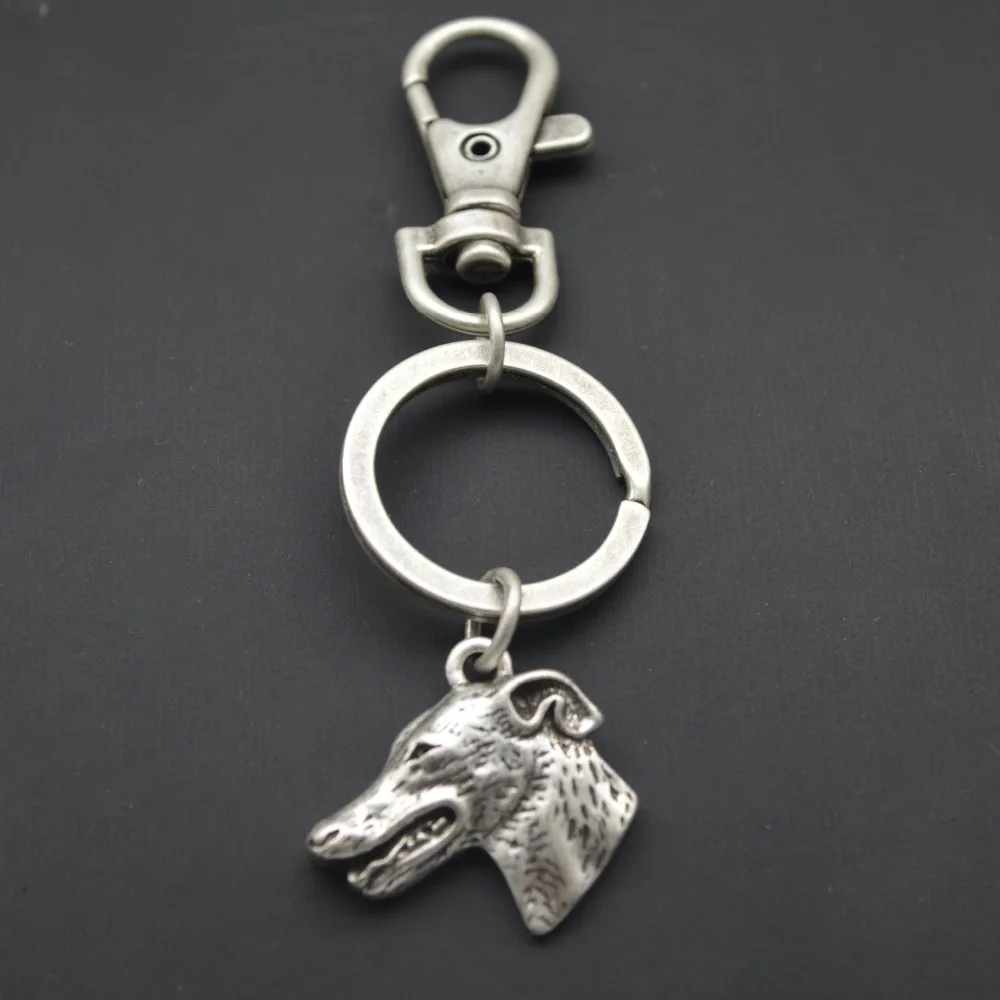 wholesale animal Key chain Cute Grey Hound key chain small Lovely Pet ...