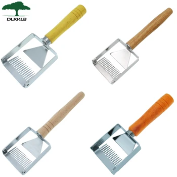 

DLKKLB Apiculture Uncapping Fork Iron Honeycomb Efficient Honey Scraper Wooden Handle Equipment Uncapping Fork Beekeeping Tools