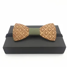 Мода г. галстук-бабочка для Для мужчин декоративные фигурки деревянный галстук-бабочка блок Цвет платье Для мужчин мужской галстук, подарок на год