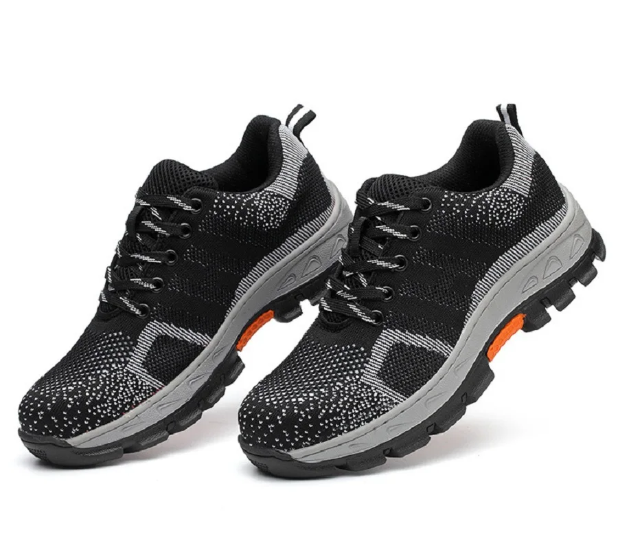 men Anti-piercing Safety Steel Toe Work Shoes Durable Breathable Steel Toe Protective Footwear Casual sneaker