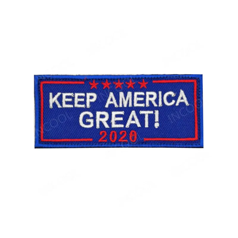 

Keep America Great 2020 Trump Embroidery Patch Tactical Military Morale Decorative Patches Appliques Combat Embroidered Badges